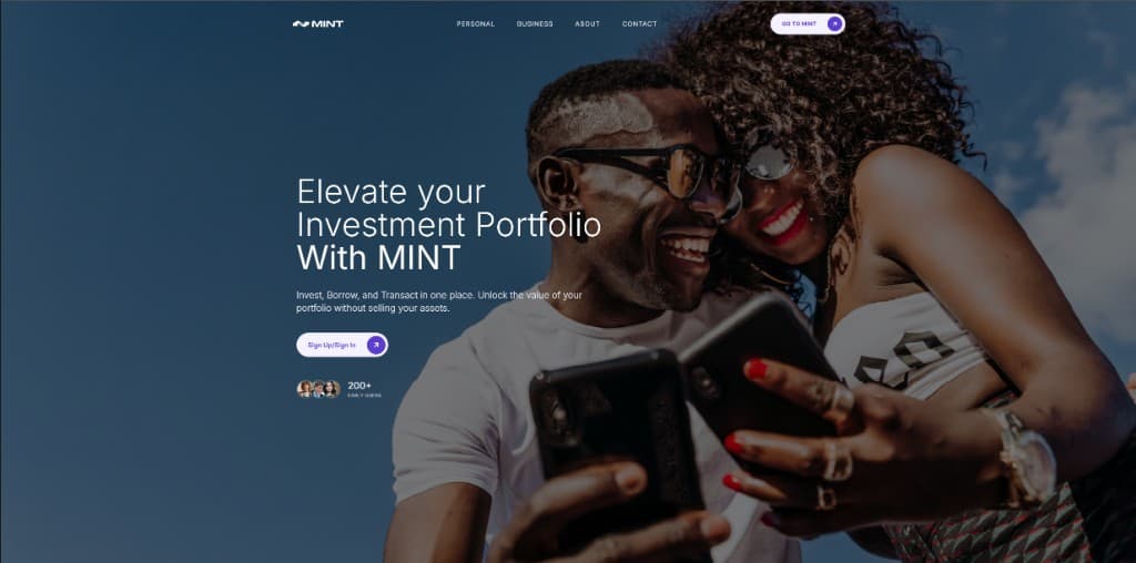 MINT product screen